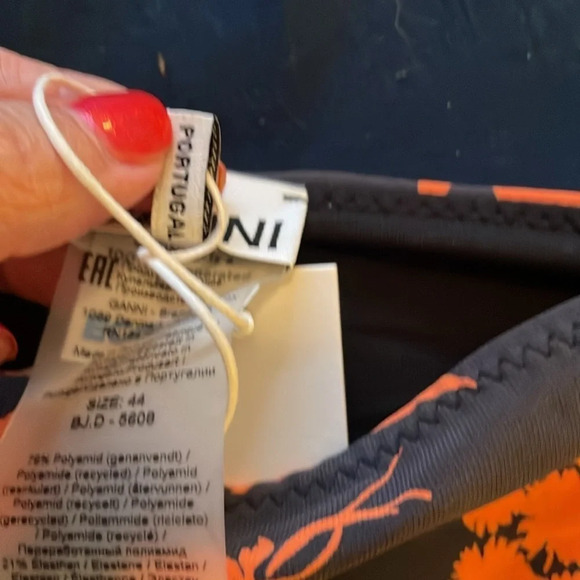 GANNI Recycled Matte Bikini Bottoms in Phantom NWT Size 44 - Picture 4 of 11